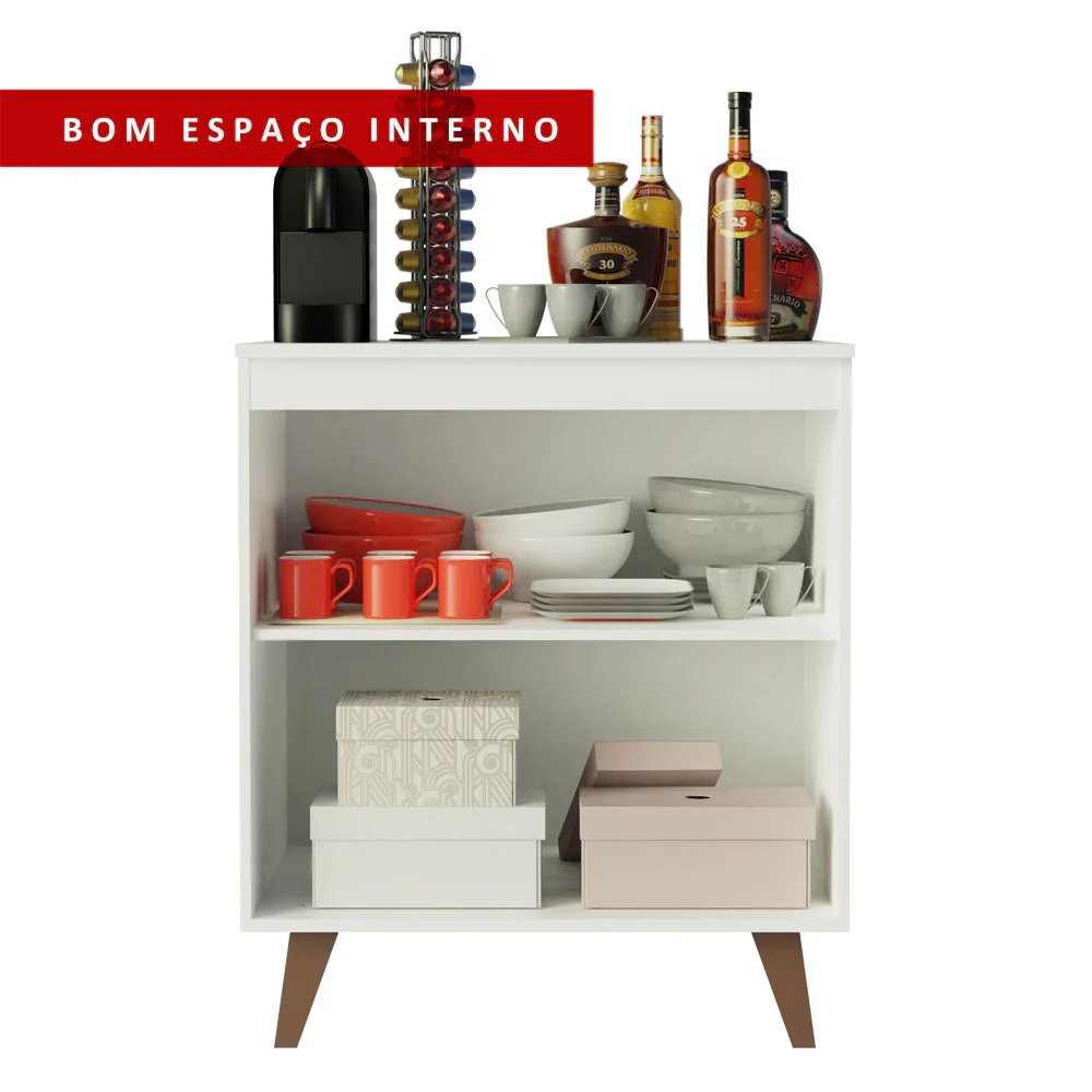 Balcão Cantinho do Café Madesa Reims 70 cm 2 Portas Branco - Image 6