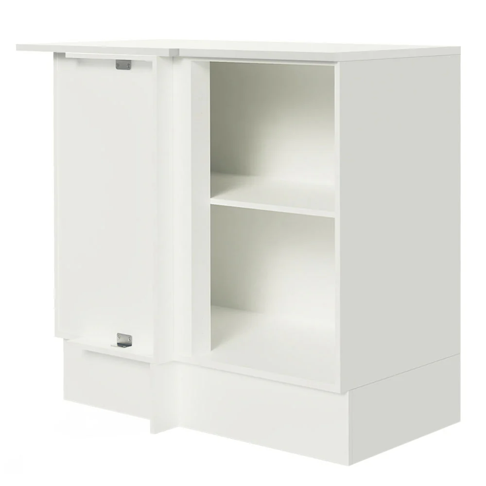 Balcão de Canto Madesa Smart 100% MDF com Tampo 1 Porta Branco/Rustic - Image 9