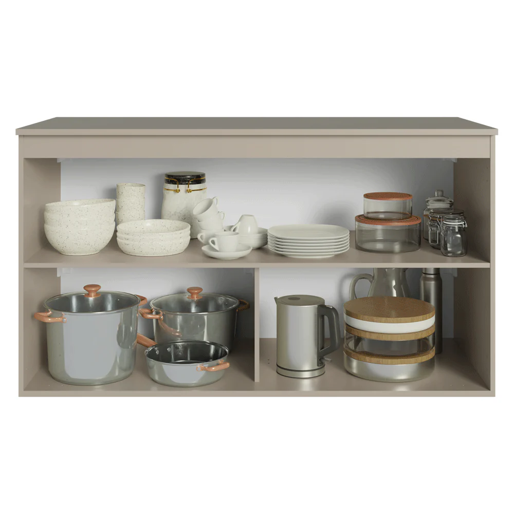 Balcão de Cozinha 120 cm 2 Portas Suspenso Crema Nice Madesa - Image 4