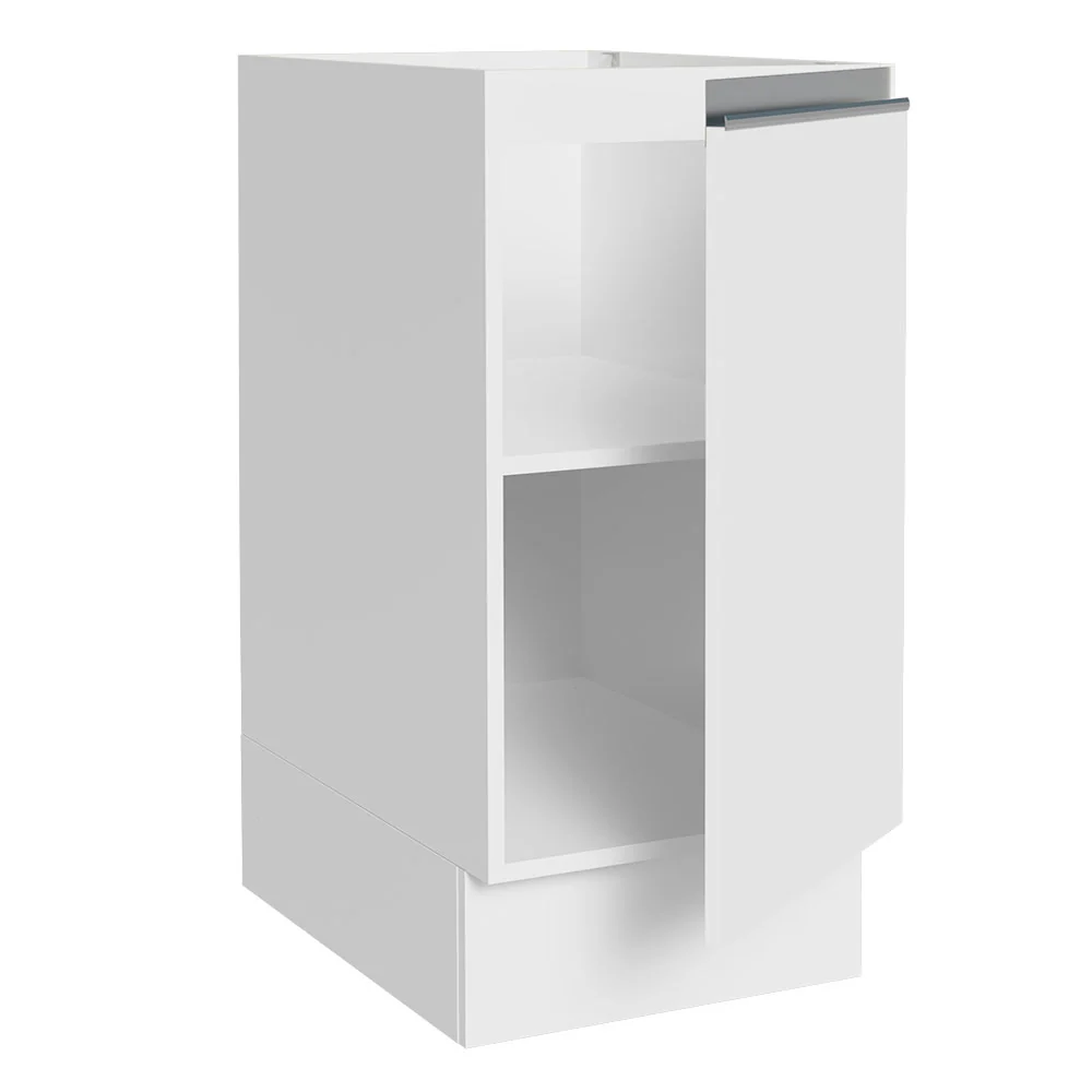 Balcão Cozinha 35 x 60 cm 1 Porta (Sem Tampo) Branco Glamy Madesa - Image 6