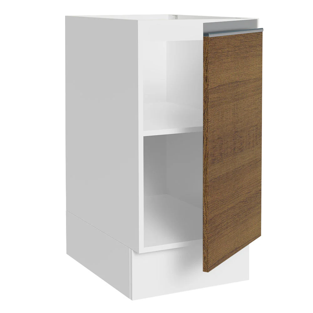 Balcão Cozinha 40 x 60 cm 1 Porta (Sem Tampo) Branco/Rustic Glamy Madesa - Image 7