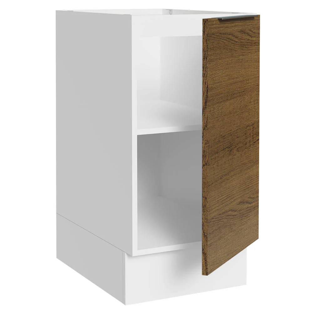 Balcão Cozinha 40 x 60 cm 1 Porta (Sem Tampo) Branco/Rustic Stella Madesa - Image 5