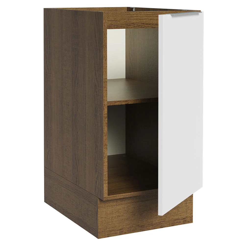 Balcão Cozinha 40 x 60 cm 1 Porta (Sem Tampo) Rustic/Branco Stella Madesa - Image 5