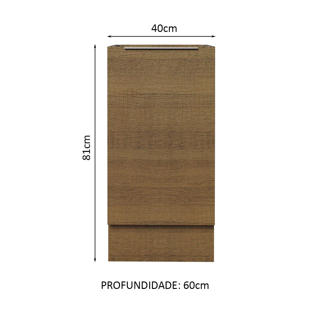 Balcão Cozinha 40 x 60 cm 1 Porta (Sem Tampo) Rustic Stella Madesa - Image 2