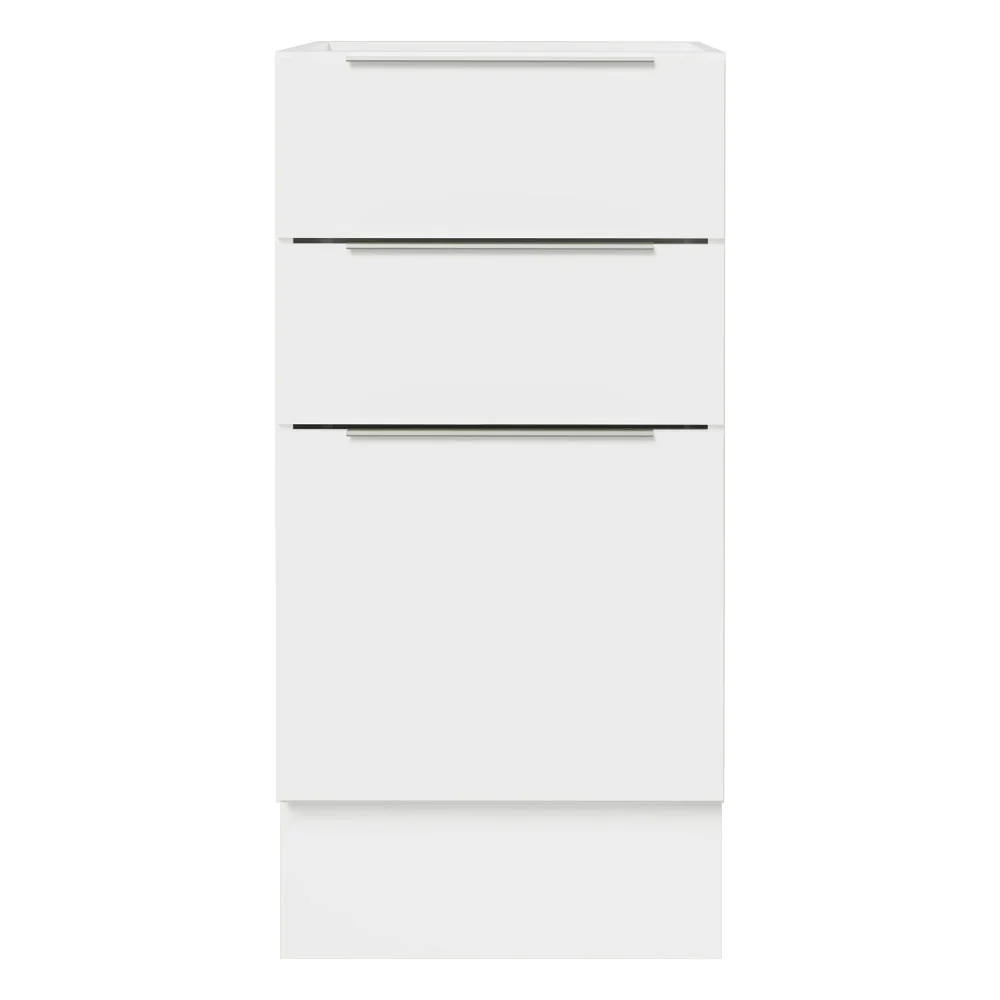 Balcão Cozinha 40 x 60 cm 3 Gavetas (Sem Tampo) Branco Stella Madesa - Image 5