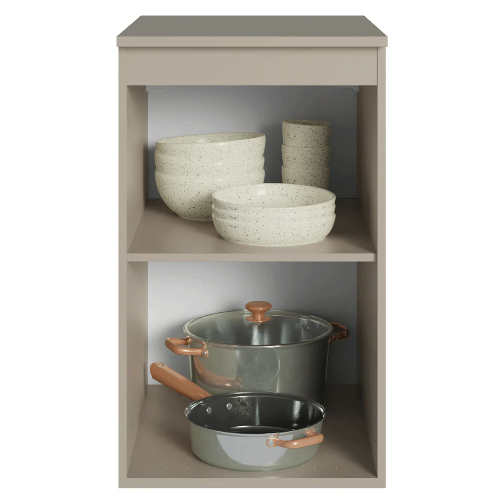 Balcão de Cozinha 40 cm 1 Porta Suspenso Crema Nice Madesa - Image 4