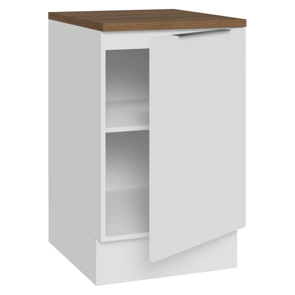 Balcão de Cozinha 50 x 60cm 1 Porta Branco Tampo Rustic Stella Madesa - Image 6