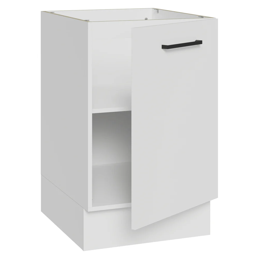 Balcão de Cozinha 50 x 60cm 1 Porta (Sem Tampo) Branco Agata Madesa - Image 6