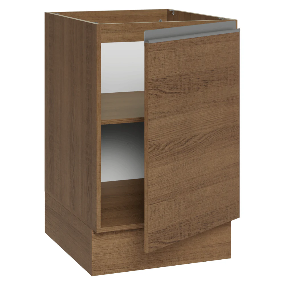 Balcão de Cozinha 50 x 60cm 1 Porta (Sem Tampo) Rustic Glamy Madesa - Image 6