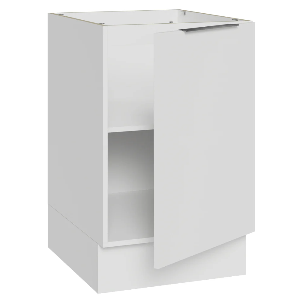 Balcão de Cozinha 50cm 1 Porta (Sem Tampo) Branco Stella Madesa - Image 6