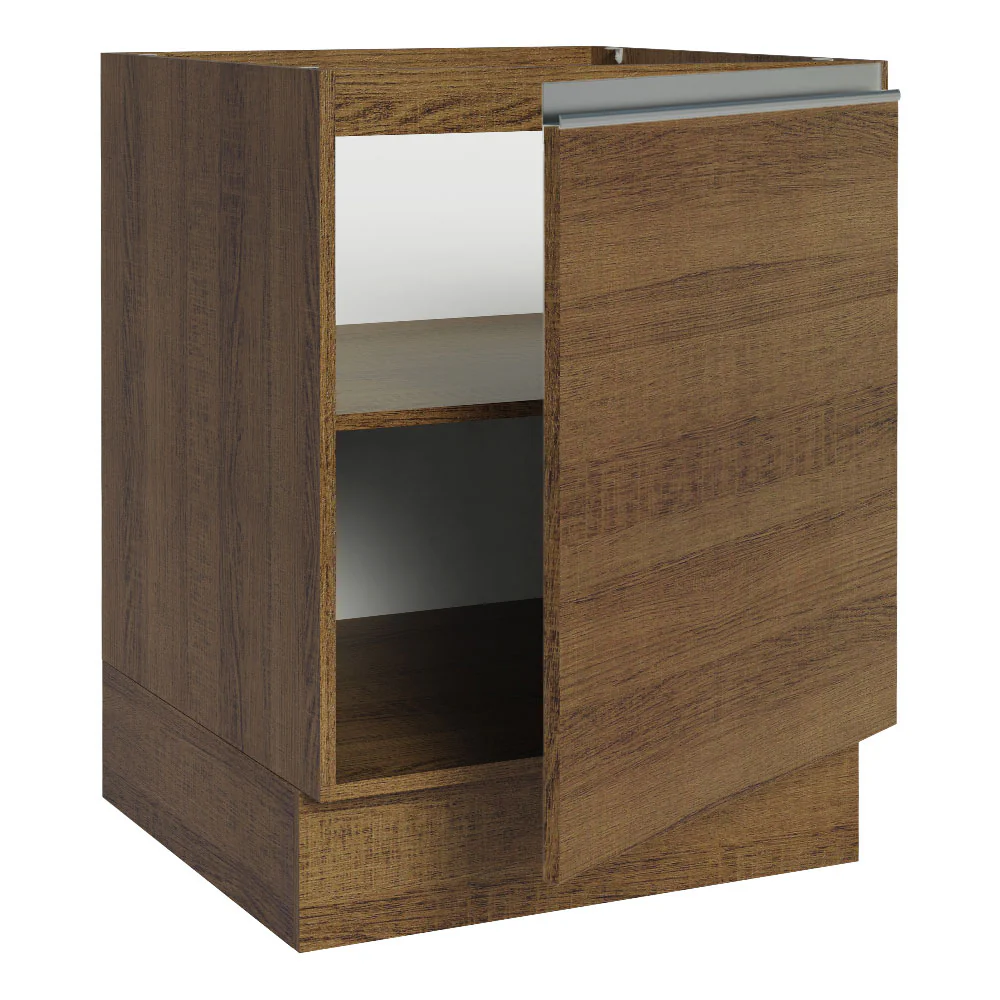 Balcão Cozinha 60 x 60 cm 1 Porta (Sem Tampo) Rustic Glamy Madesa - Image 5
