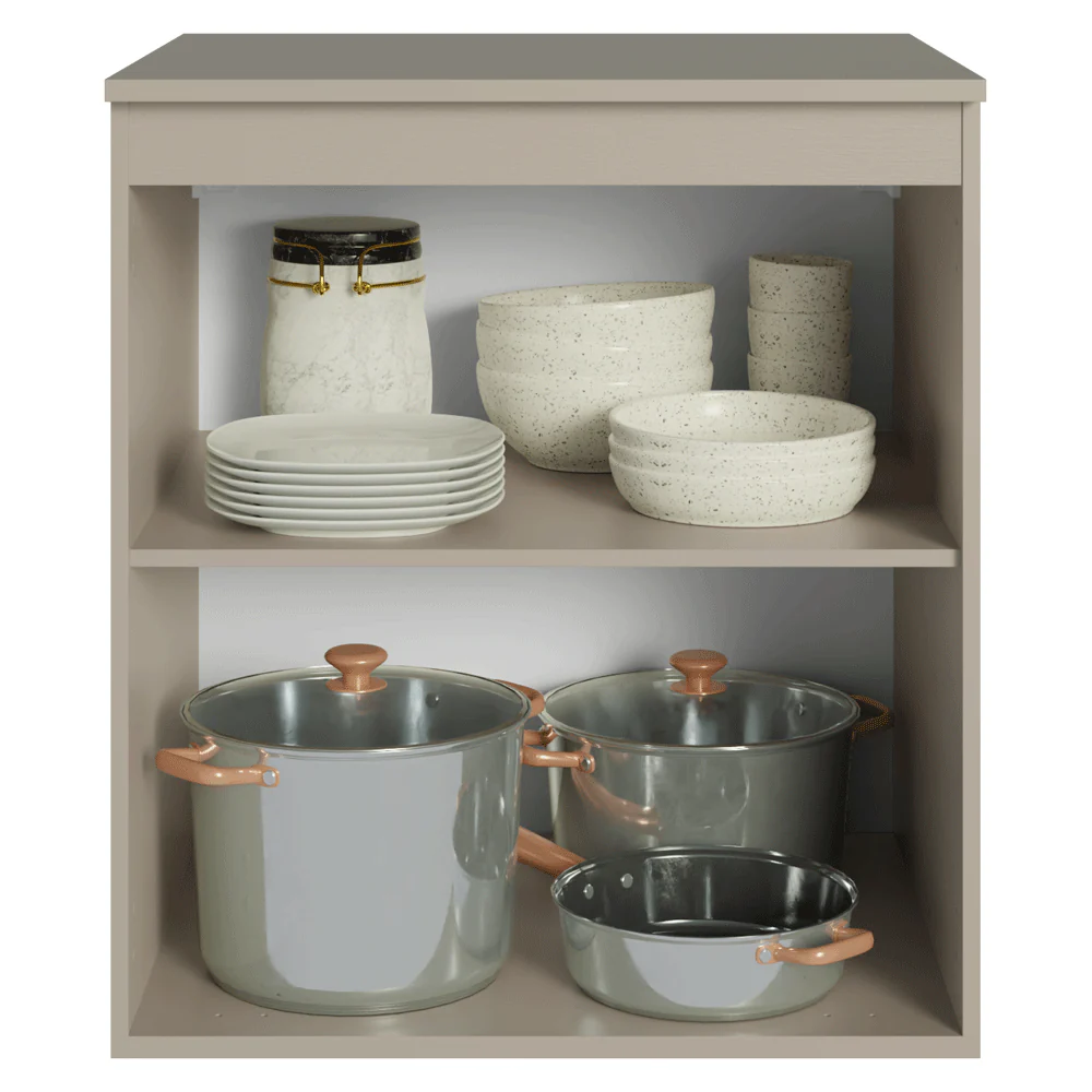 Balcão de Cozinha 60 cm 1 Porta Suspenso Crema Nice Madesa - Image 4