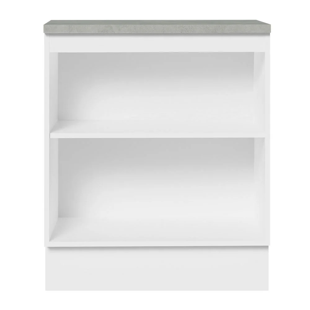 Balcão de Cozinha 70 x 60 cm 2 Portas (Com Tampo) Branco/Crema Agata Madesa - Image 6
