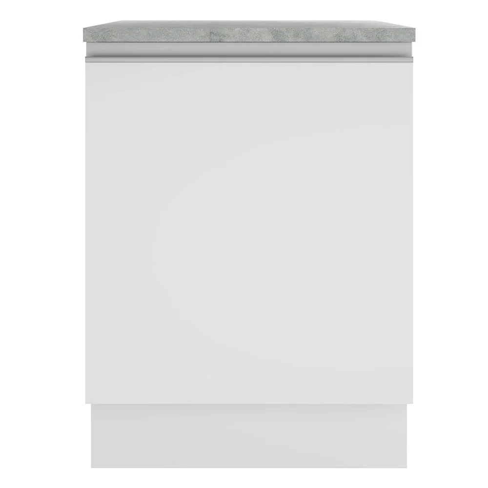 Balcão Cozinha 70 x 60 cm 2 Portas (Sem Tampo) Branco Glamy Madesa - Image 7