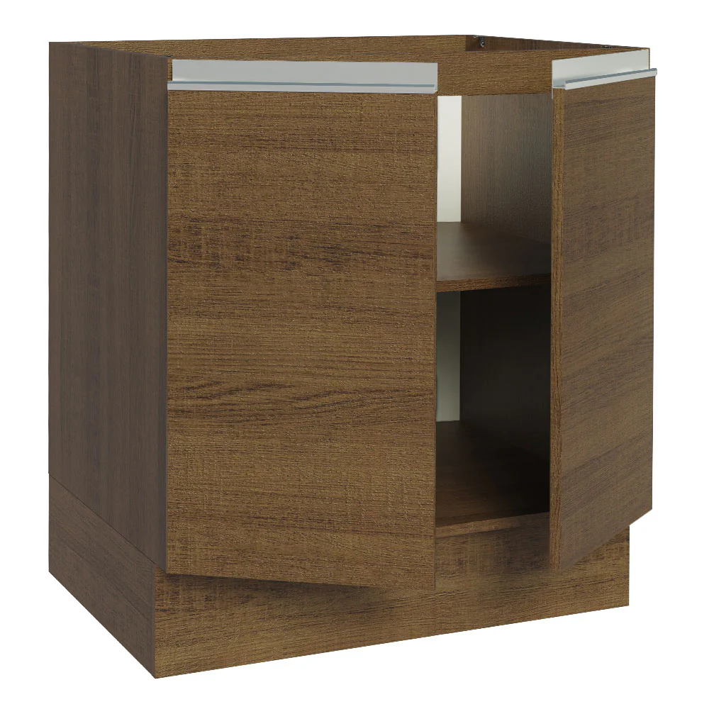 Balcão Cozinha 70 x 60 cm 2 Portas (Sem Tampo) Rustic Glamy Madesa - Image 5