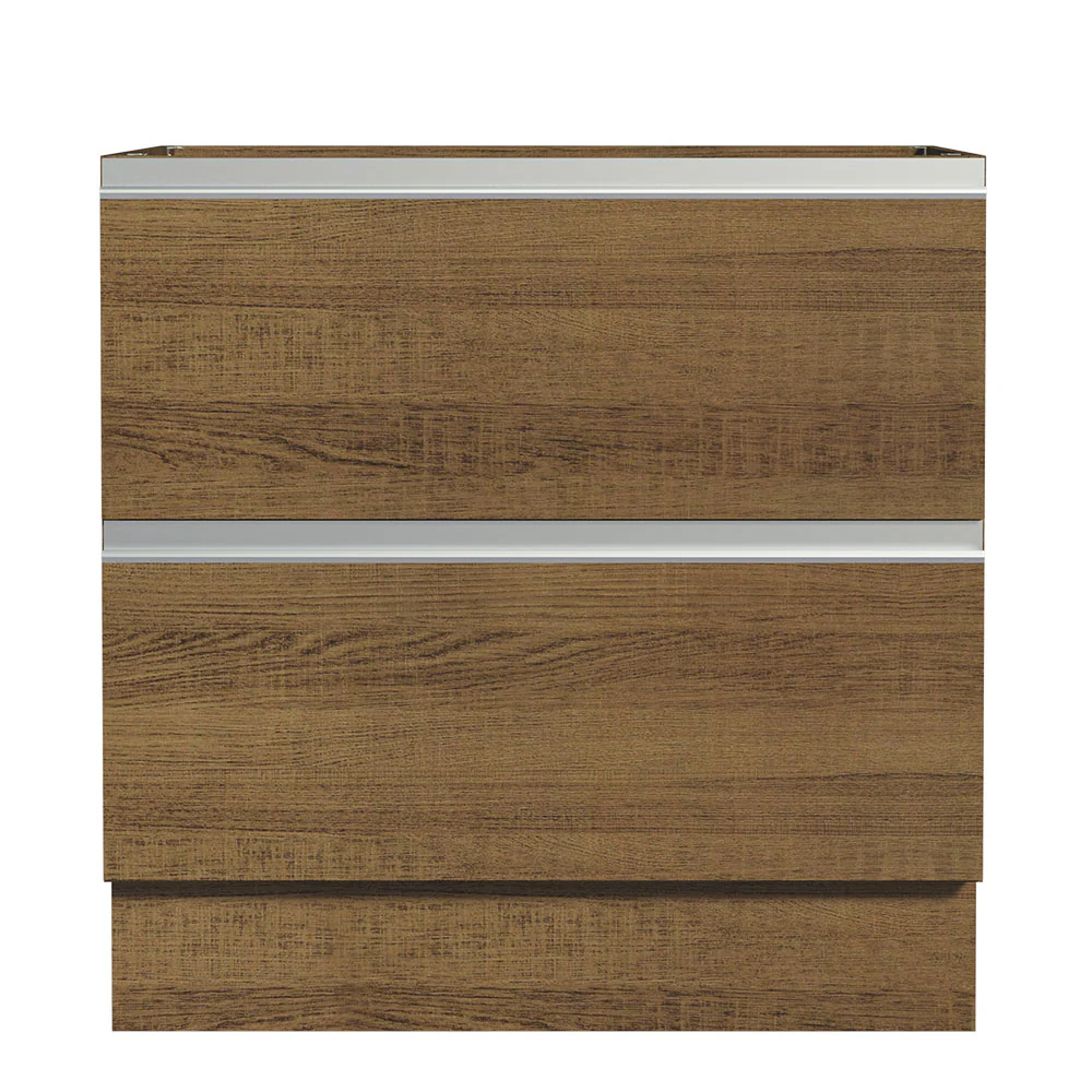 Balcão de Cozinha 80 x 60 cm 2 Gavetas (Sem Tampo) Rustic Glamy Madesa - Image 5