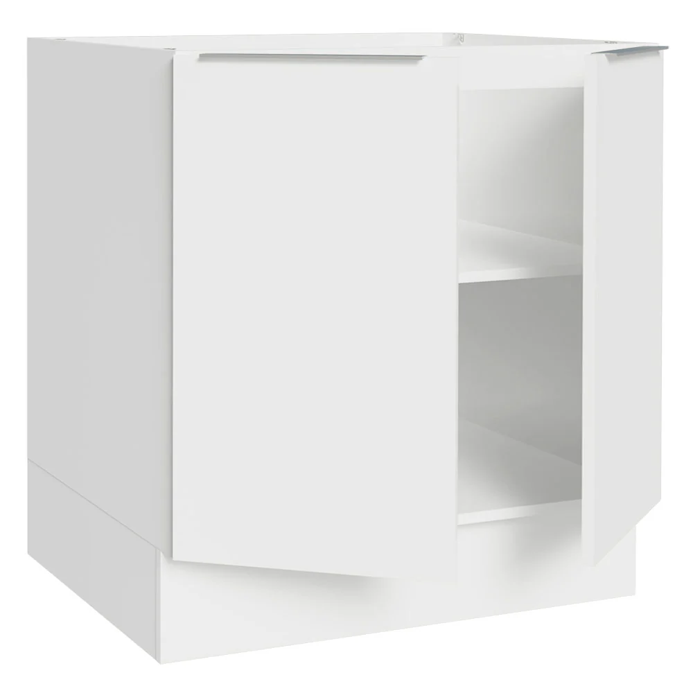 Balcão Cozinha 80 x 60 cm 2 Portas (Sem Tampo) Branco Stella Madesa - Image 5