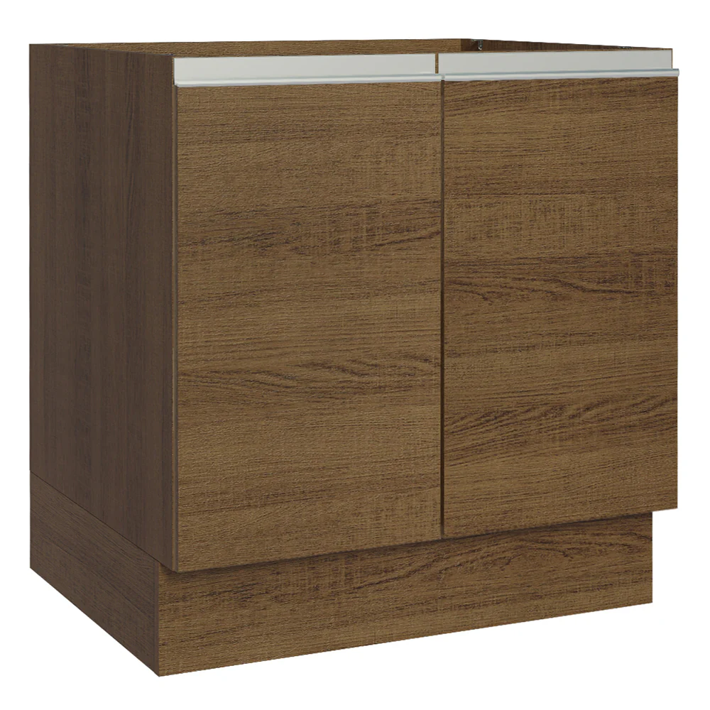 Balcão Cozinha 80 x 60 cm 2 Portas (Sem Tampo) Rustic Glamy Madesa - Image 7