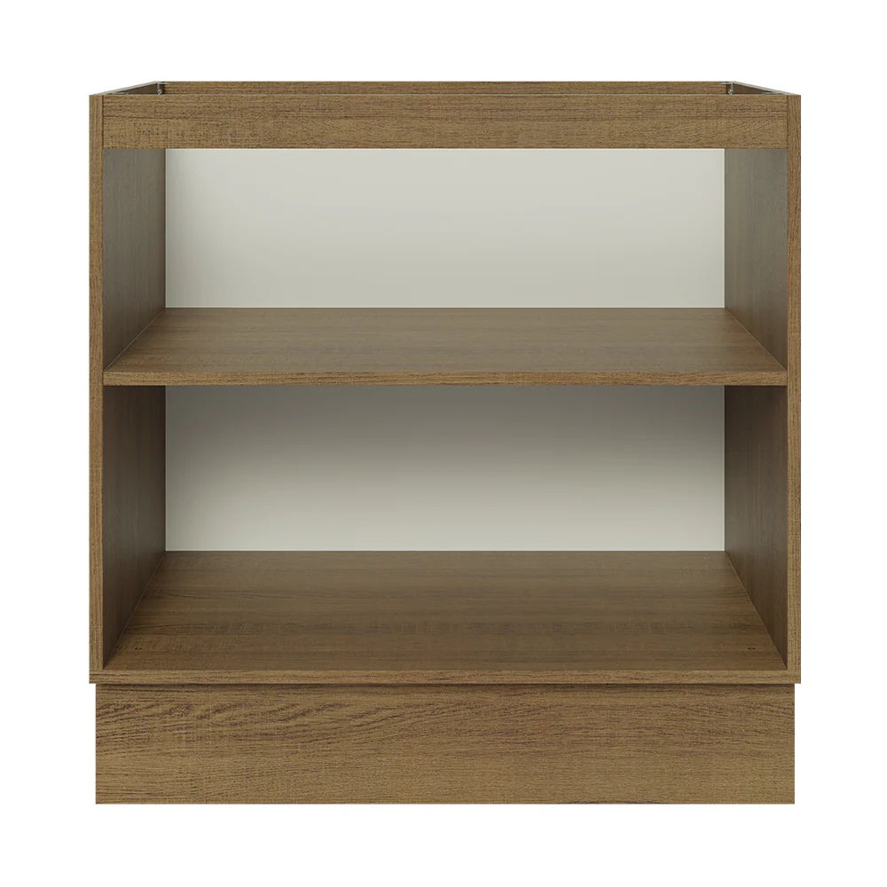 Balcão Cozinha 80 x 60 cm 2 Portas (Sem Tampo) Rustic/Preto Glamy Madesa - Image 7