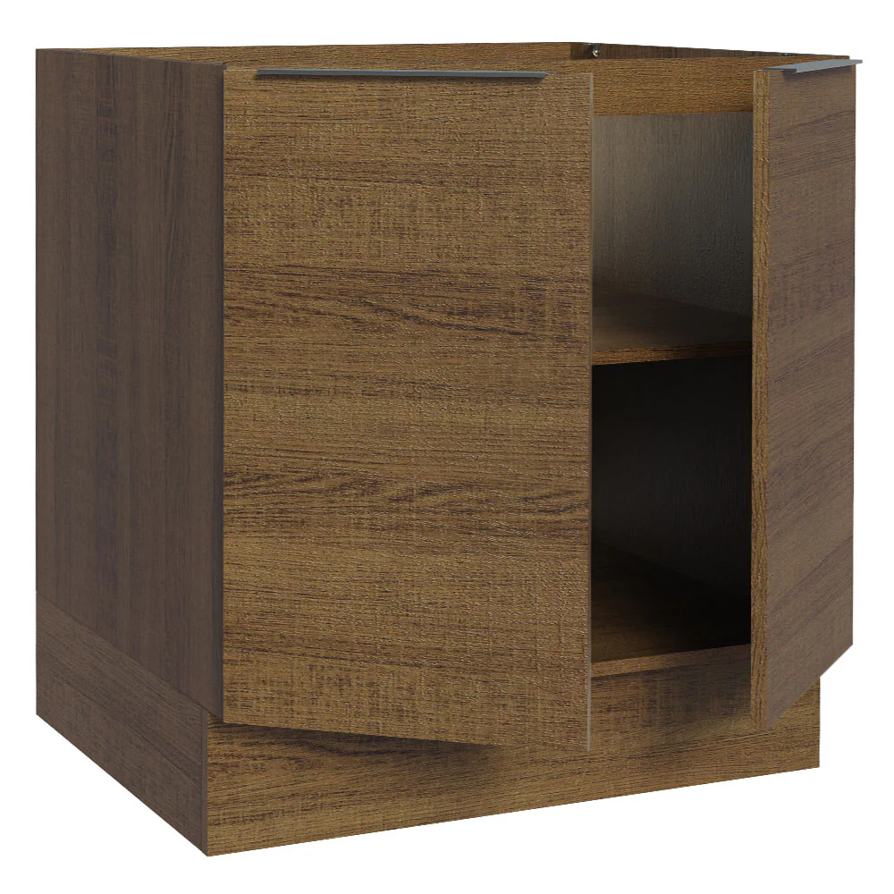 Balcão Cozinha 80 x 60 cm 2 Portas (Sem Tampo) Rustic Stella Madesa - Image 5