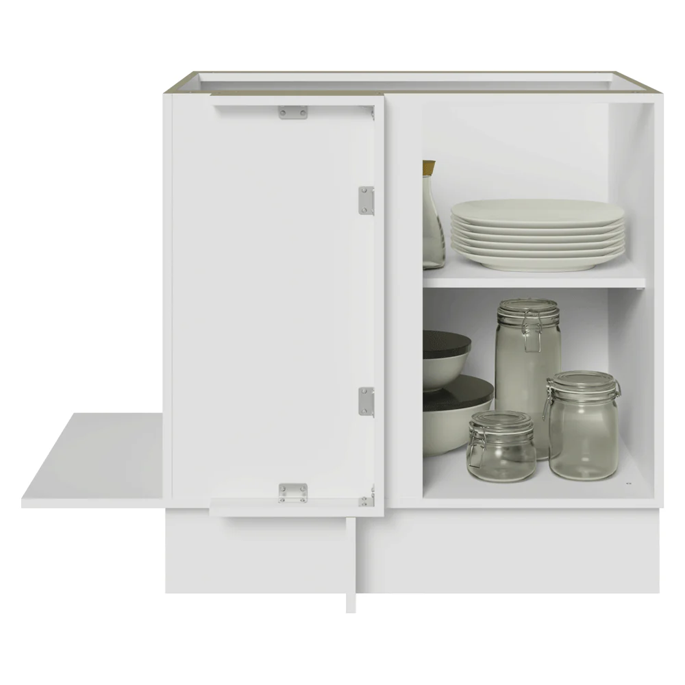 Balcão Cozinha de Canto 1 Porta 60 cm Profundidade (Sem Tampo) Branco Stella Madesa - Image 5