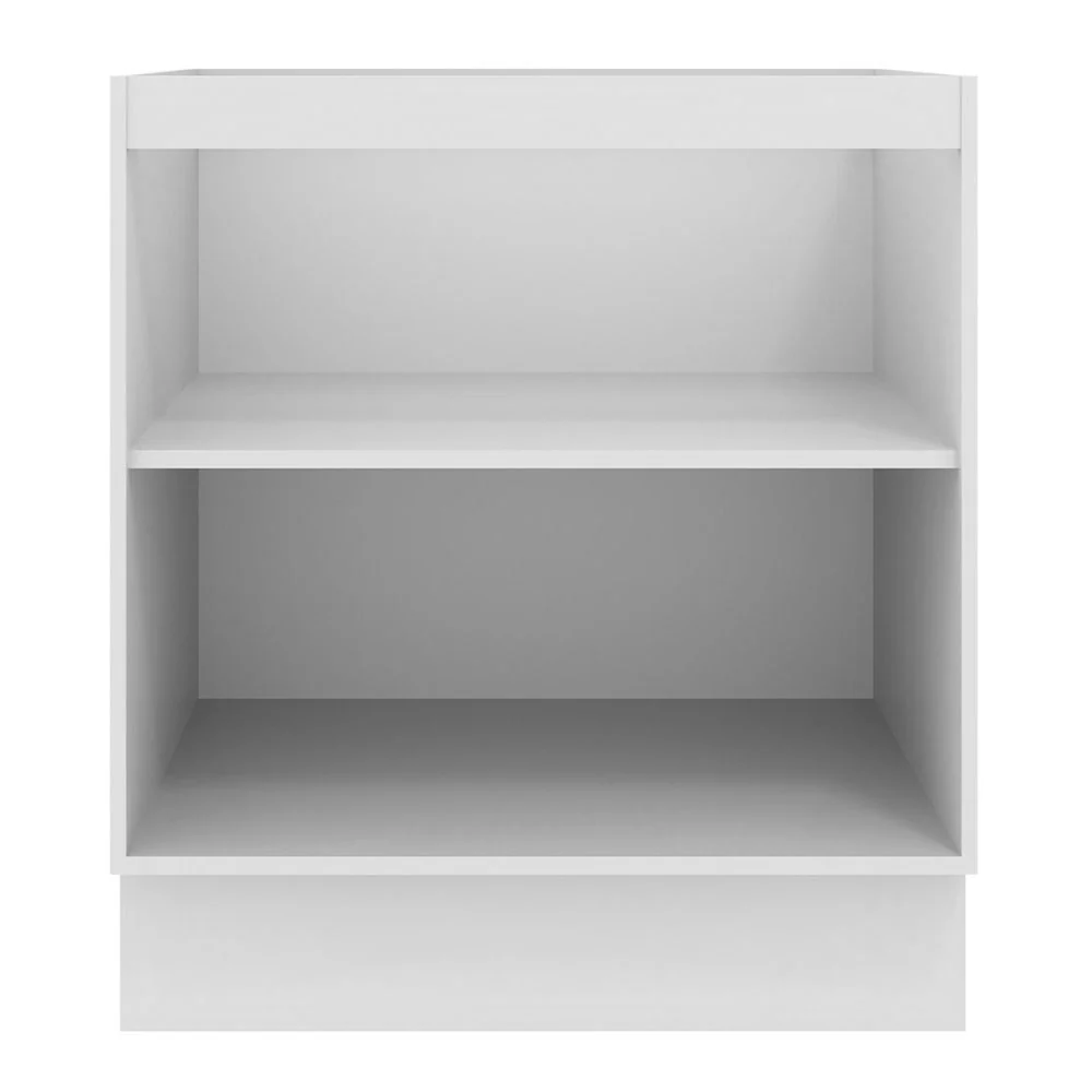 Balcão de Cozinha Madesa Agata 70 x 60 cm 2 Portas (Sem Tampo) Branco/Preto - Image 9