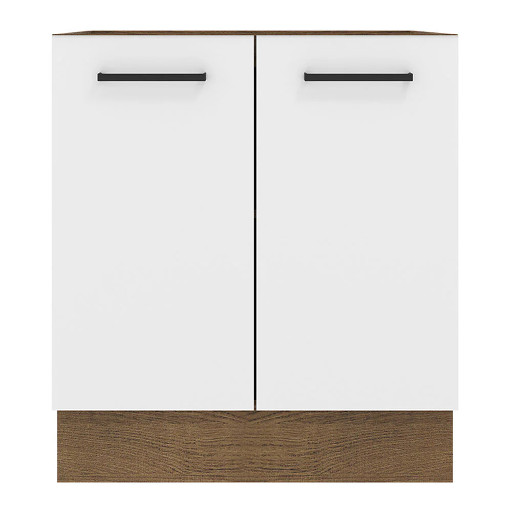 Balcão de Cozinha Madesa Agata 70 x 60 cm 2 Portas (Sem Tampo) Rustic/Branco - Image 8
