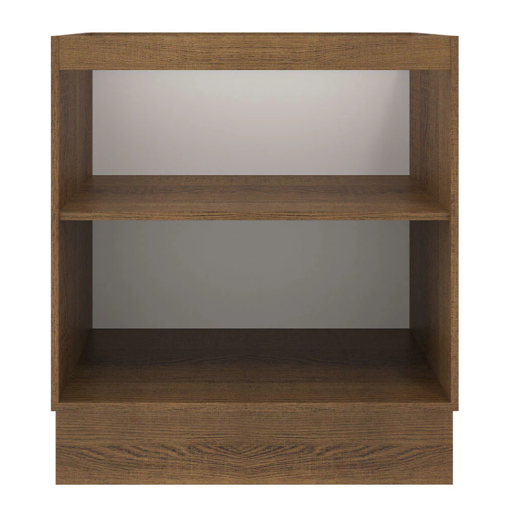 Balcão de Cozinha Madesa Agata 70 x 60 cm 2 Portas (Sem Tampo) Rustic/Branco - Image 9