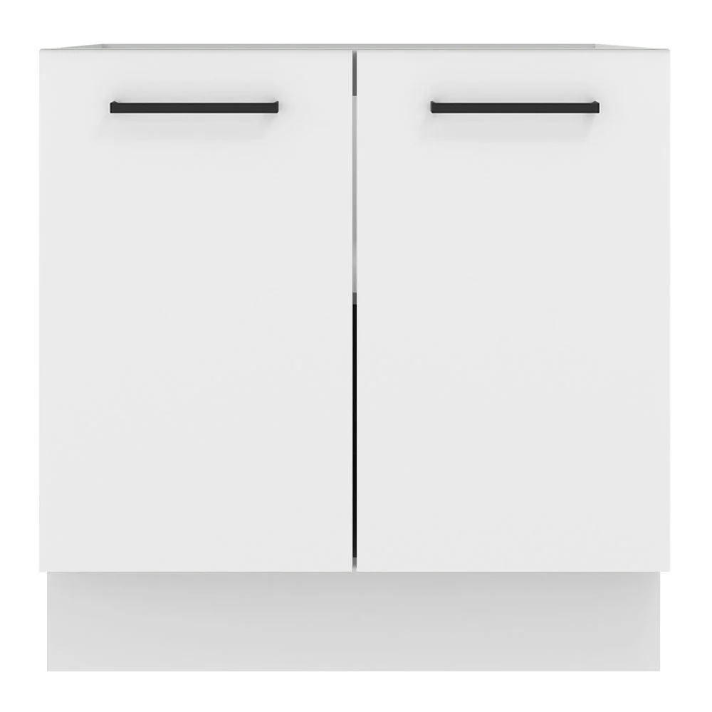 Balcão de Cozinha Madesa Agata 80 x 60 cm 2 Portas (Sem Tampo) Branco - Image 11