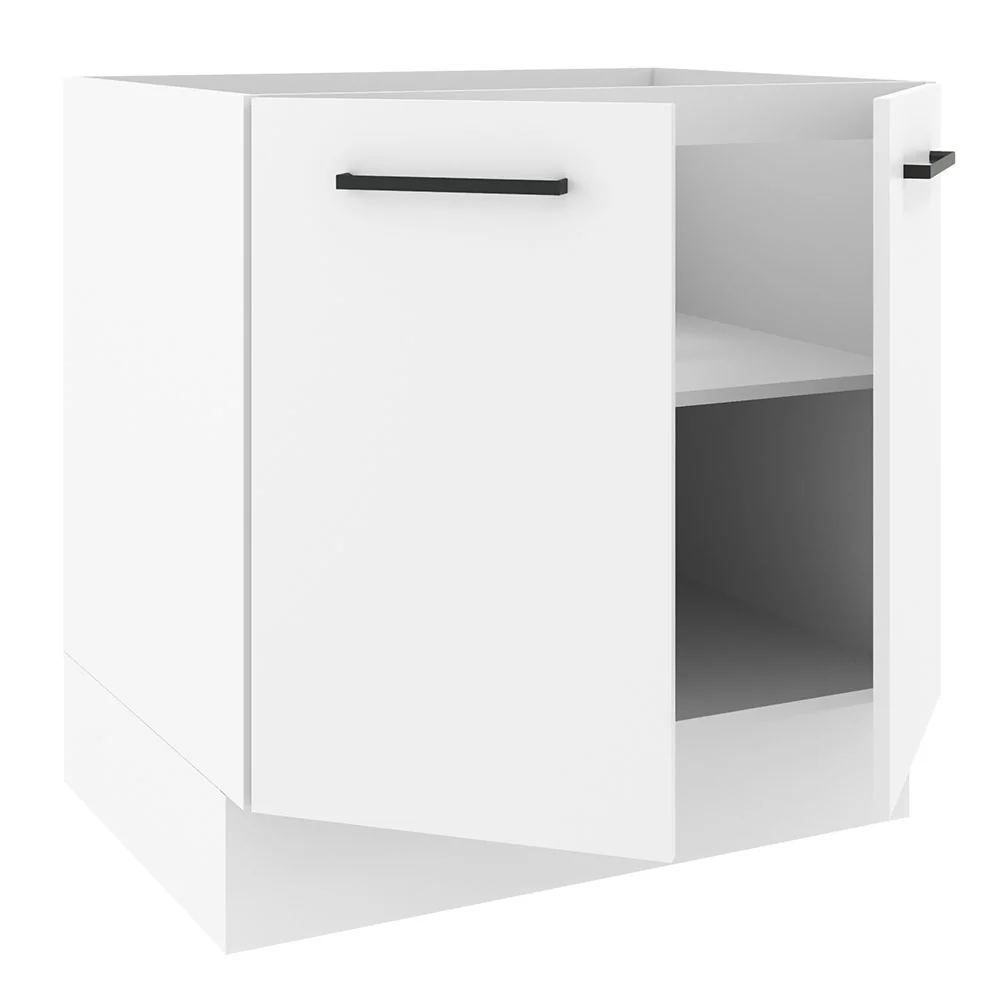 Balcão de Cozinha Madesa Agata 80 x 60 cm 2 Portas (Sem Tampo) Branco - Image 4