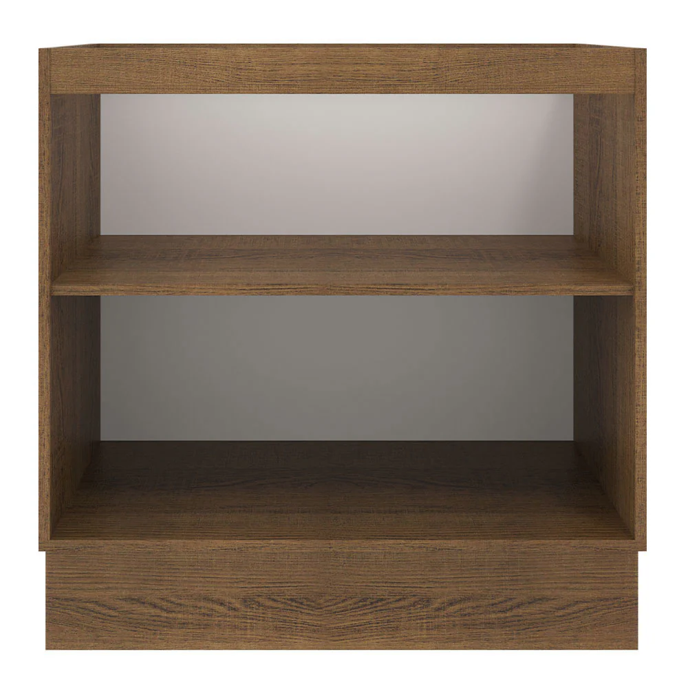 Balcão de Cozinha Madesa Agata 80 x 60 cm 2 Portas (Sem Tampo) Rustic/Branco - Image 9