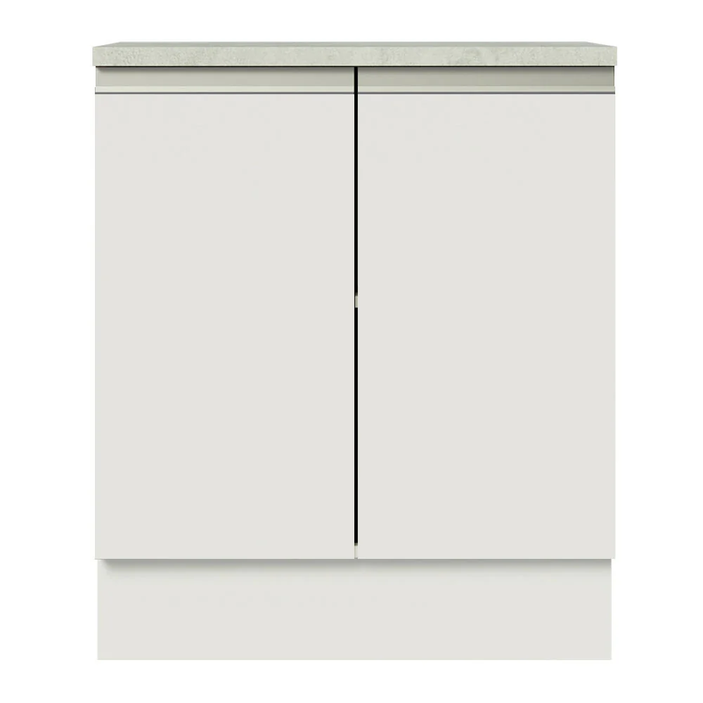Balcão de Cozinha Madesa Glamy 70 cm 2 Portas Branco - Image 8