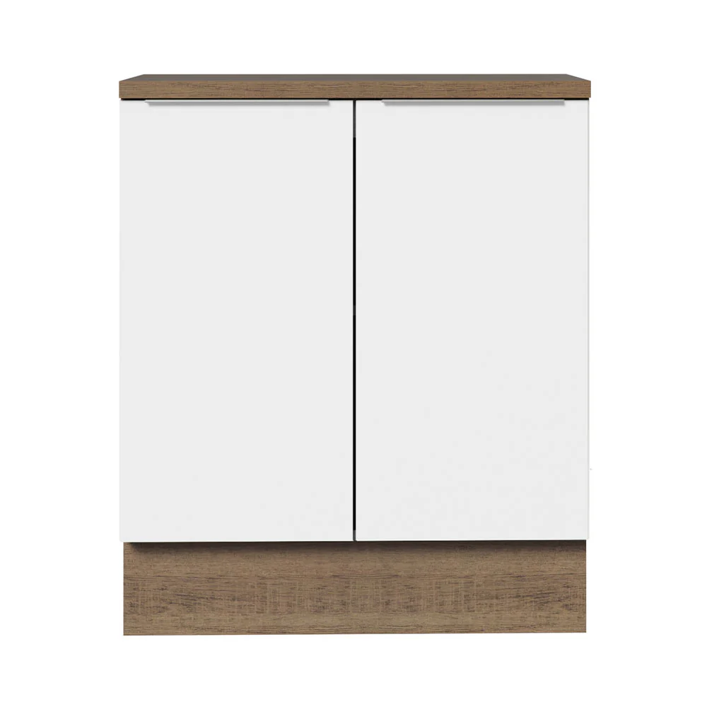 Balcão de Cozinha Madesa Stella 70 cm 2 Portas Rustic/Branco - Image 9