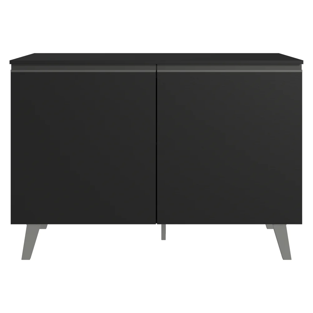 Balcão de Cozinha 120 cm 2 Portas Com Pés Preto Nice Madesa - Image 11