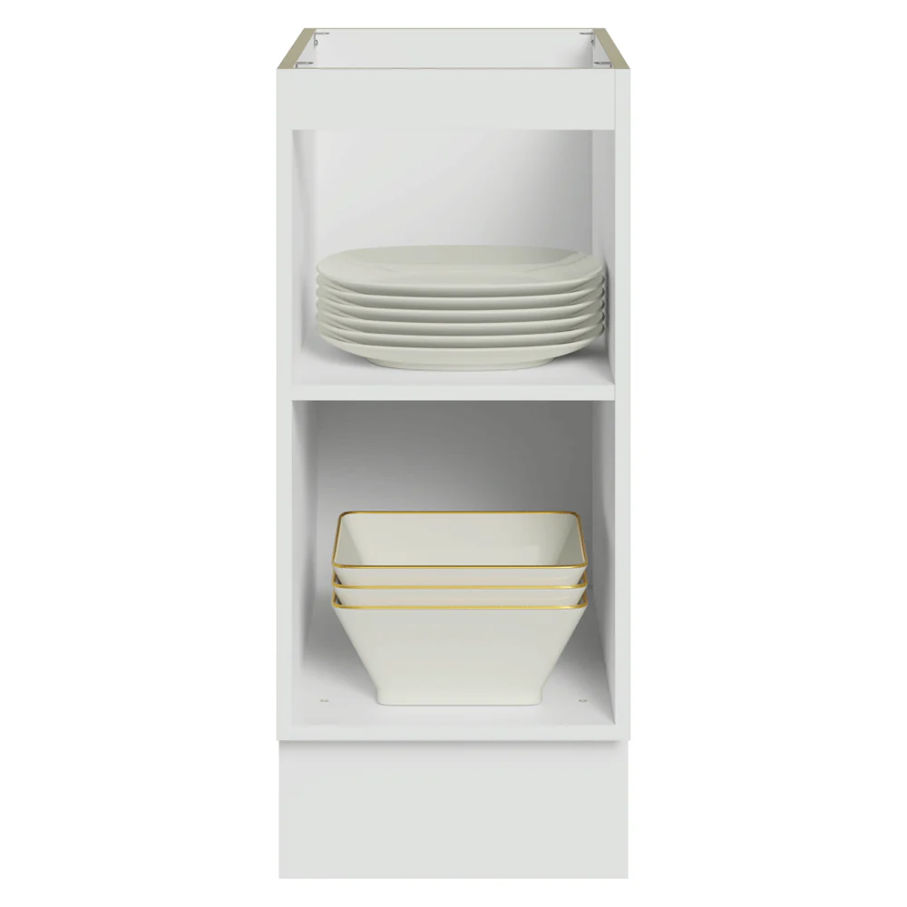 Balcão de Cozinha 35 x 60 cm 1 Porta (Sem Tampo) Branco/Crema Vik Madesa - Image 5