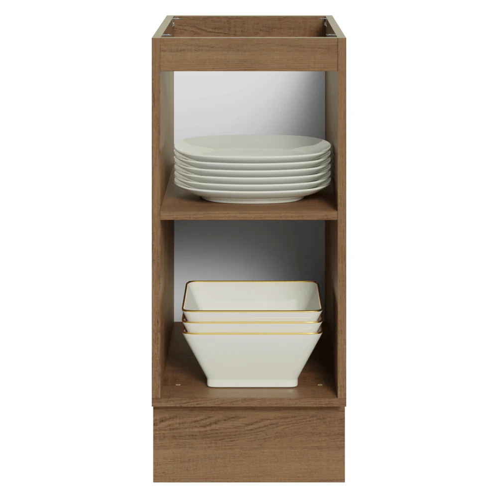 Balcão de Cozinha 35 x 60 cm 1 Porta (Sem Tampo) Rustic/Crema Vik Madesa - Image 5