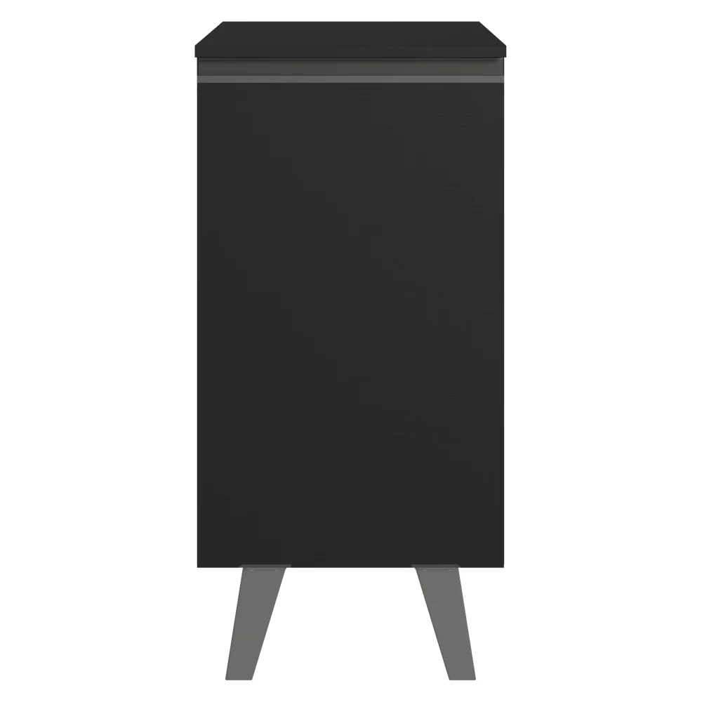 Balcão de Cozinha 40 cm 1 Porta Com Pés Preto Nice Madesa - Image 12