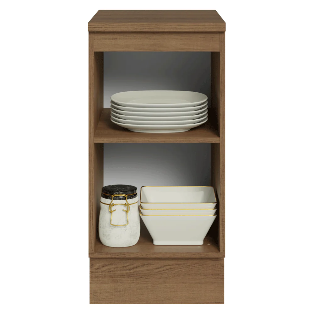 Balcão de Cozinha 40 x 60 cm 1 Porta (Com Tampo) Rustic/Crema Vik Madesa - Image 5