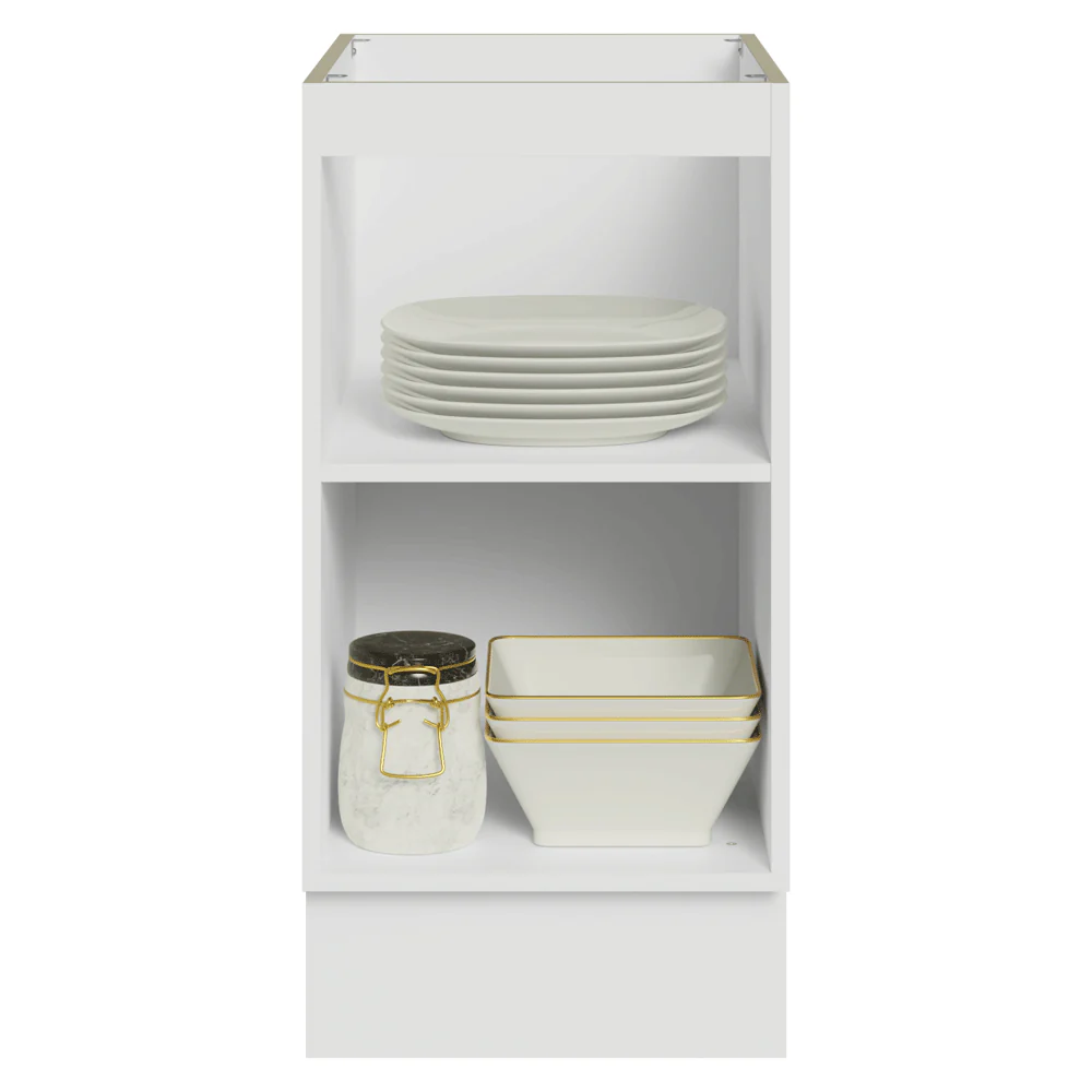 Balcão de Cozinha 40 x 60 cm 1 Porta (Sem Tampo) Branco/Crema Vik Madesa - Image 5