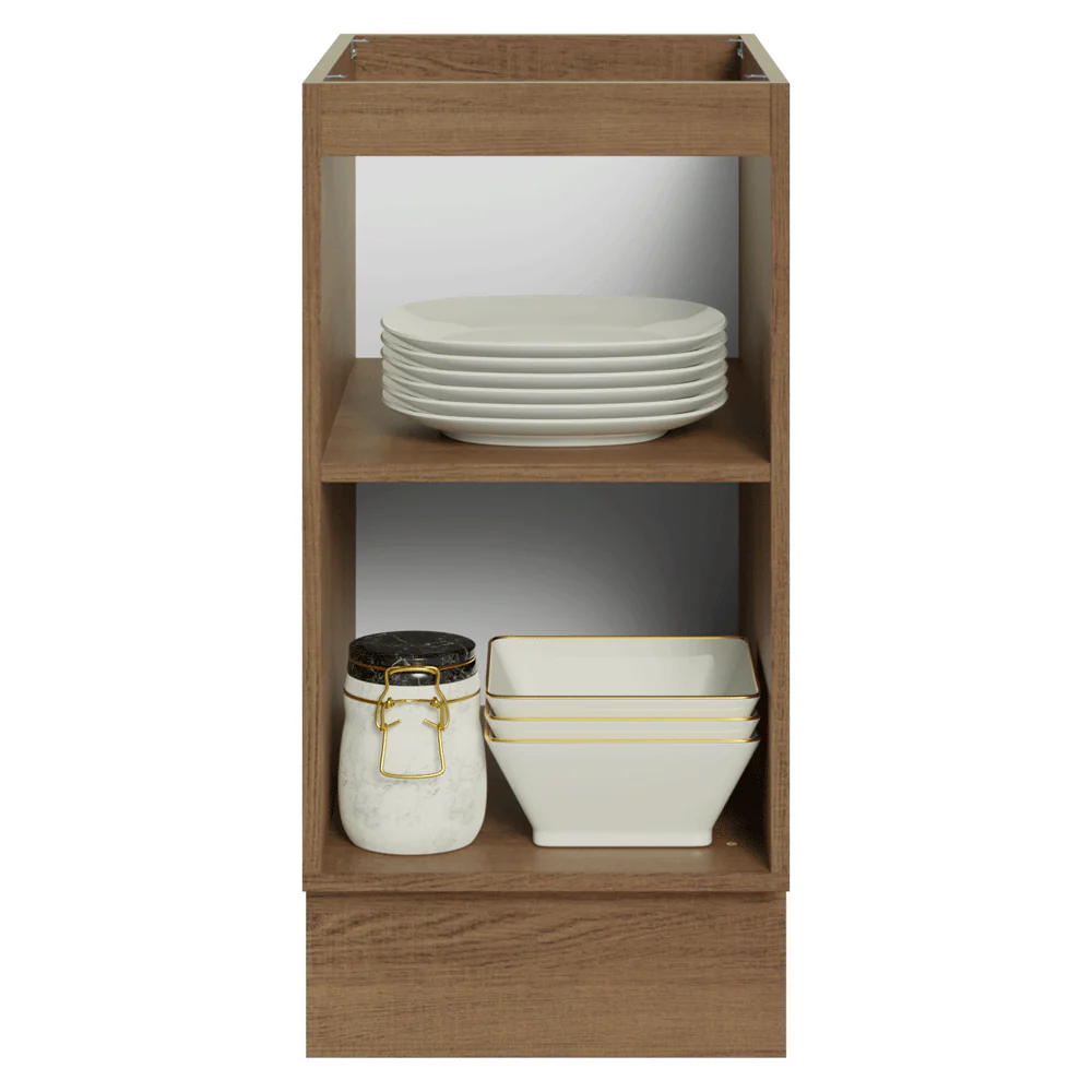 Balcão de Cozinha 40 x 60 cm 1 Porta (Sem Tampo) Rustic/Crema Vik Madesa - Image 5