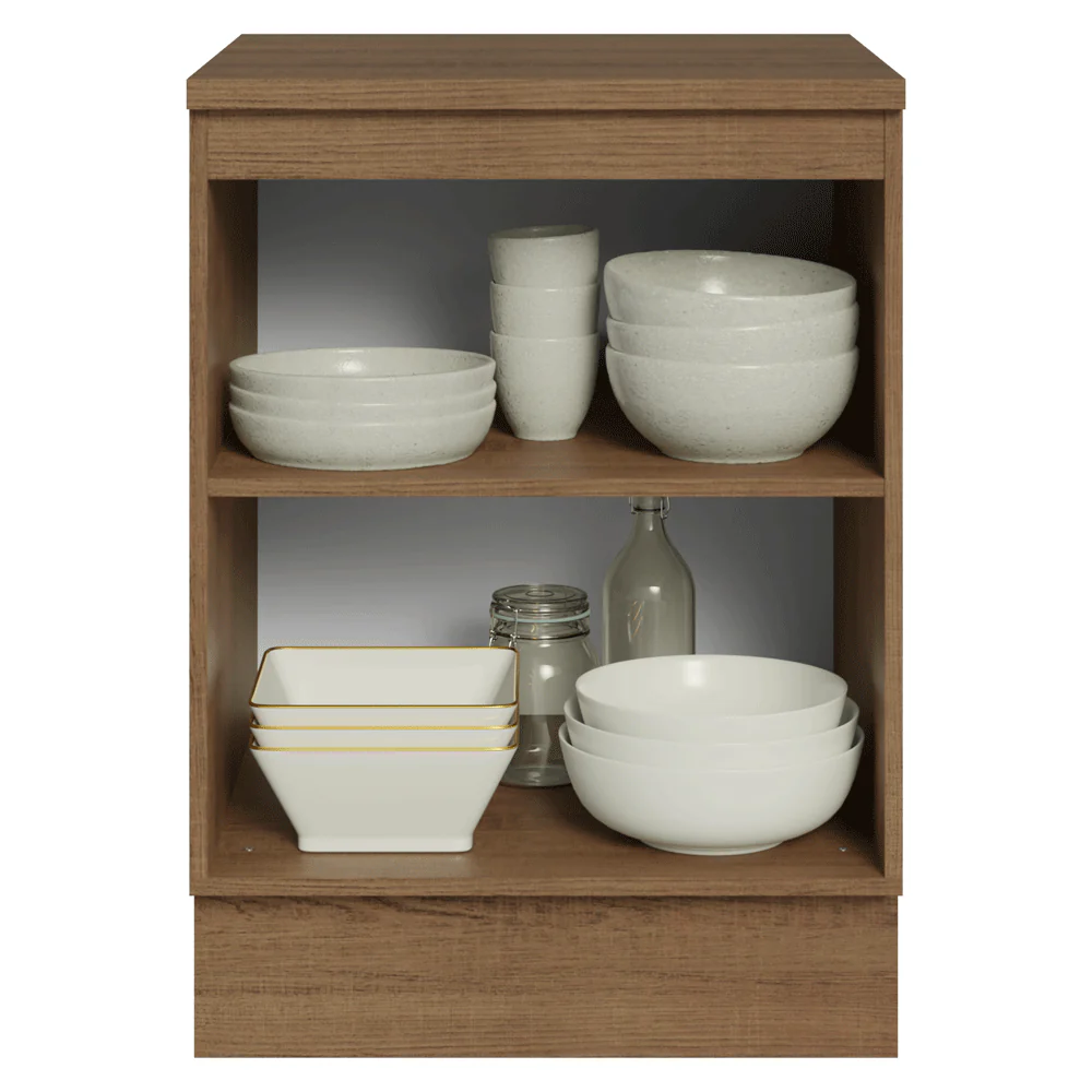 Balcão de Cozinha 60 cm 1 Porta Rustic/Crema Vik Madesa - Image 5
