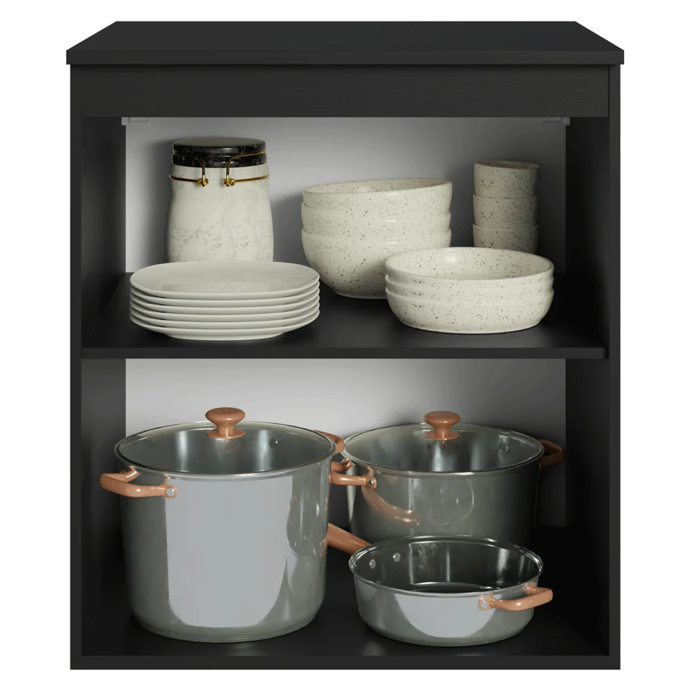 Balcão de Cozinha 60 cm 1 Porta Suspenso Preto Nice Madesa - Image 11