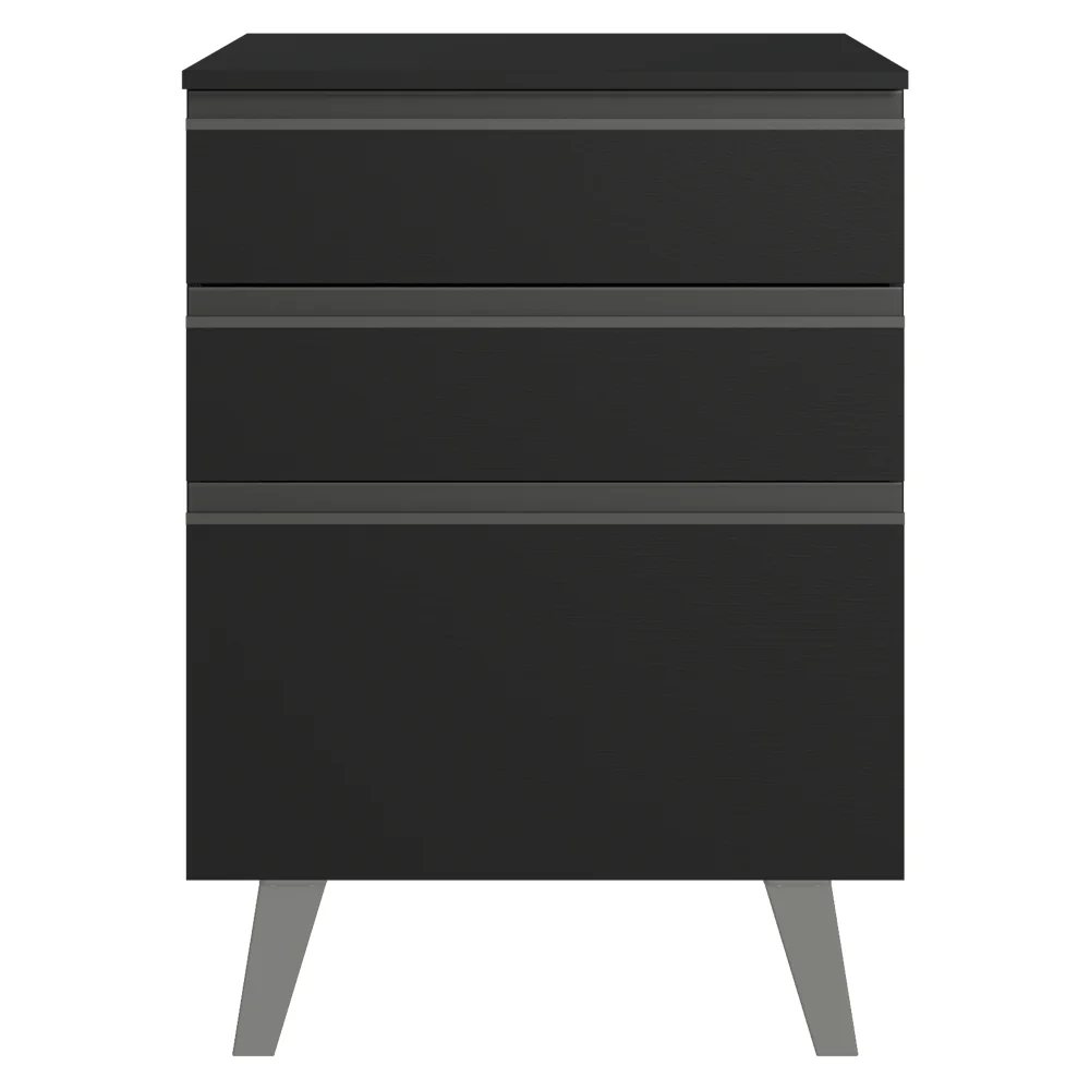 Balcão de Cozinha 60 cm 3 Gavetas Com Pés Preto Nice Madesa - Image 11