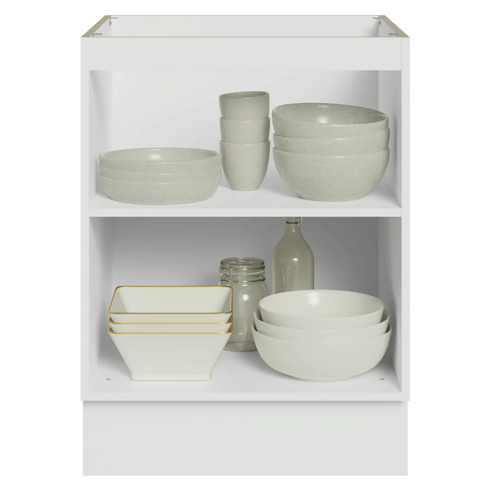 Balcão de Cozinha 60 x 60 cm 1 Porta (Sem Tampo) Branco/Crema Vik Madesa - Image 5