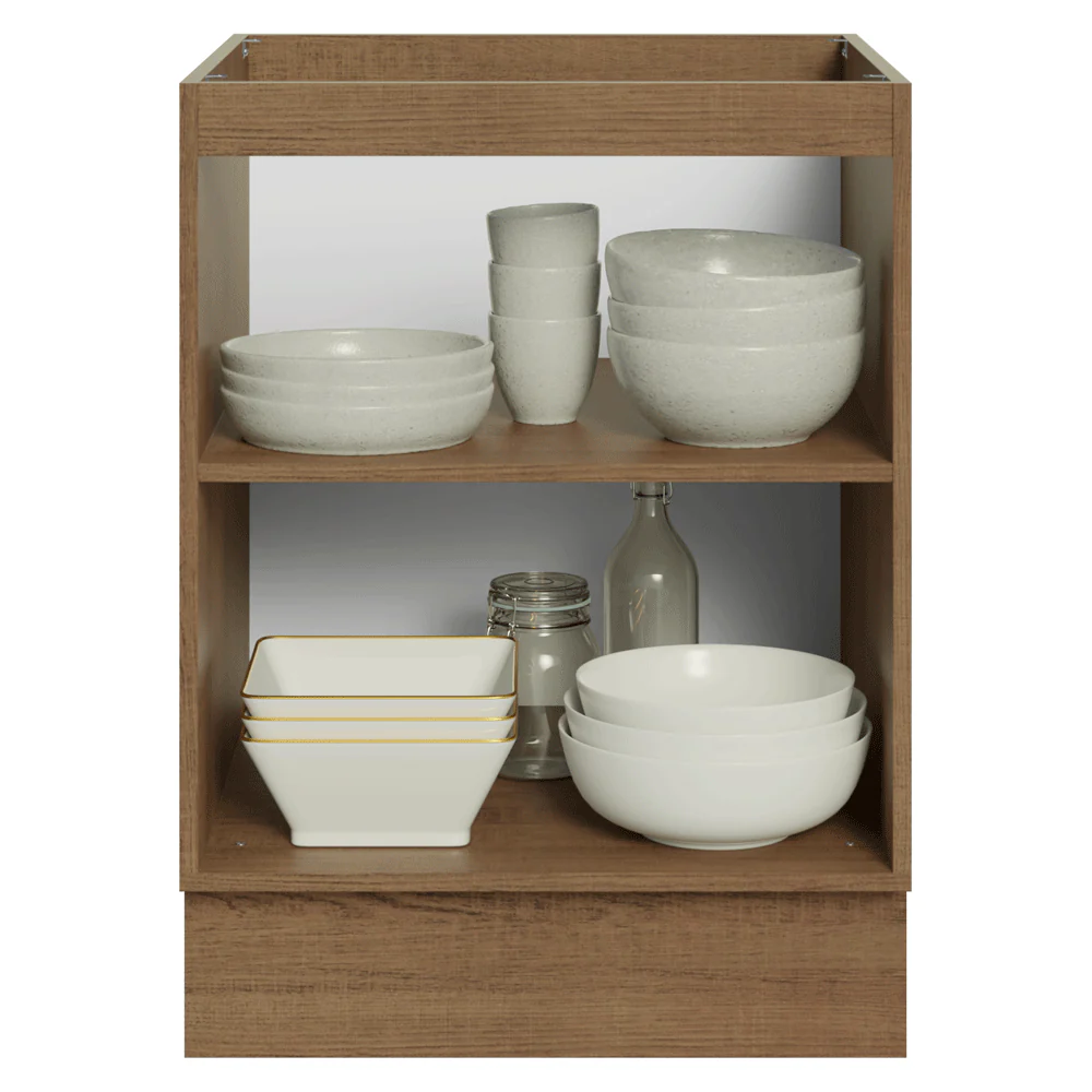 Balcão de Cozinha 60 x 60 cm 1 Porta (Sem Tampo) Rustic/Crema Vik Madesa - Image 5