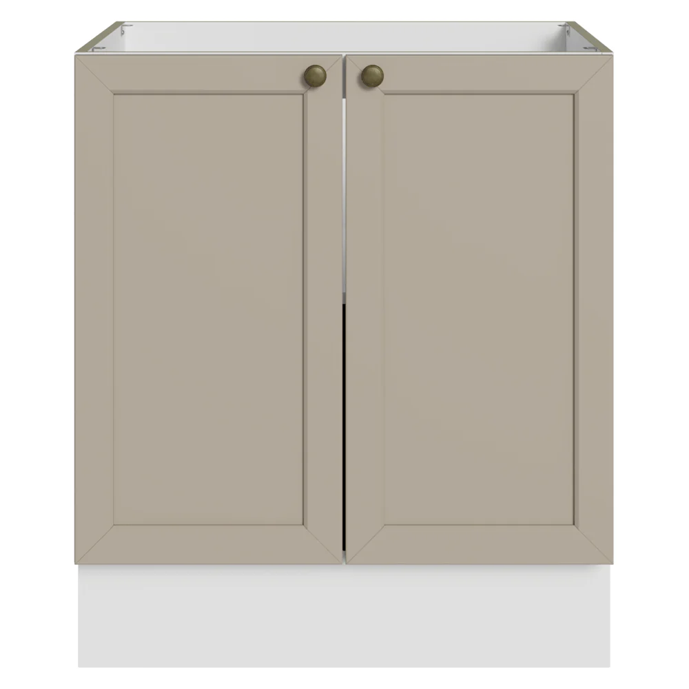 Balcão de Cozinha 70 x 60 cm 2 Portas (Sem Tampo) Branco/Crema Vik Madesa - Image 12