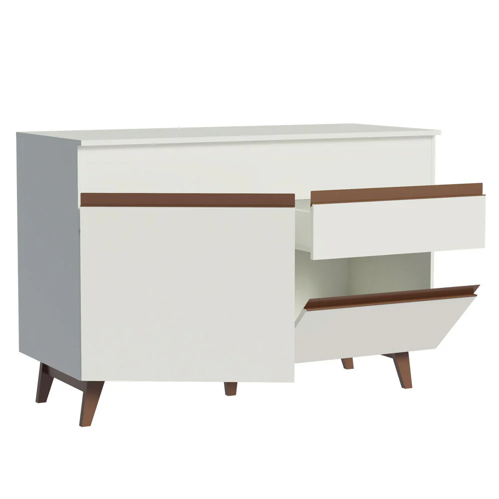 Balcão Gabinete de Pia Madesa Reims 2 Portas e 1 Gaveta Branco - Image 3