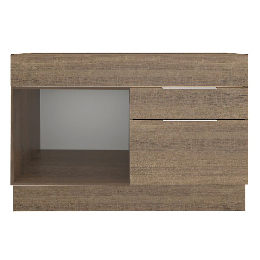 Balcão Gabinete de Pia Madesa Stella 1 Porta e 2 Gavetas (Sem Tampo e Pia) Rustic - Image 11