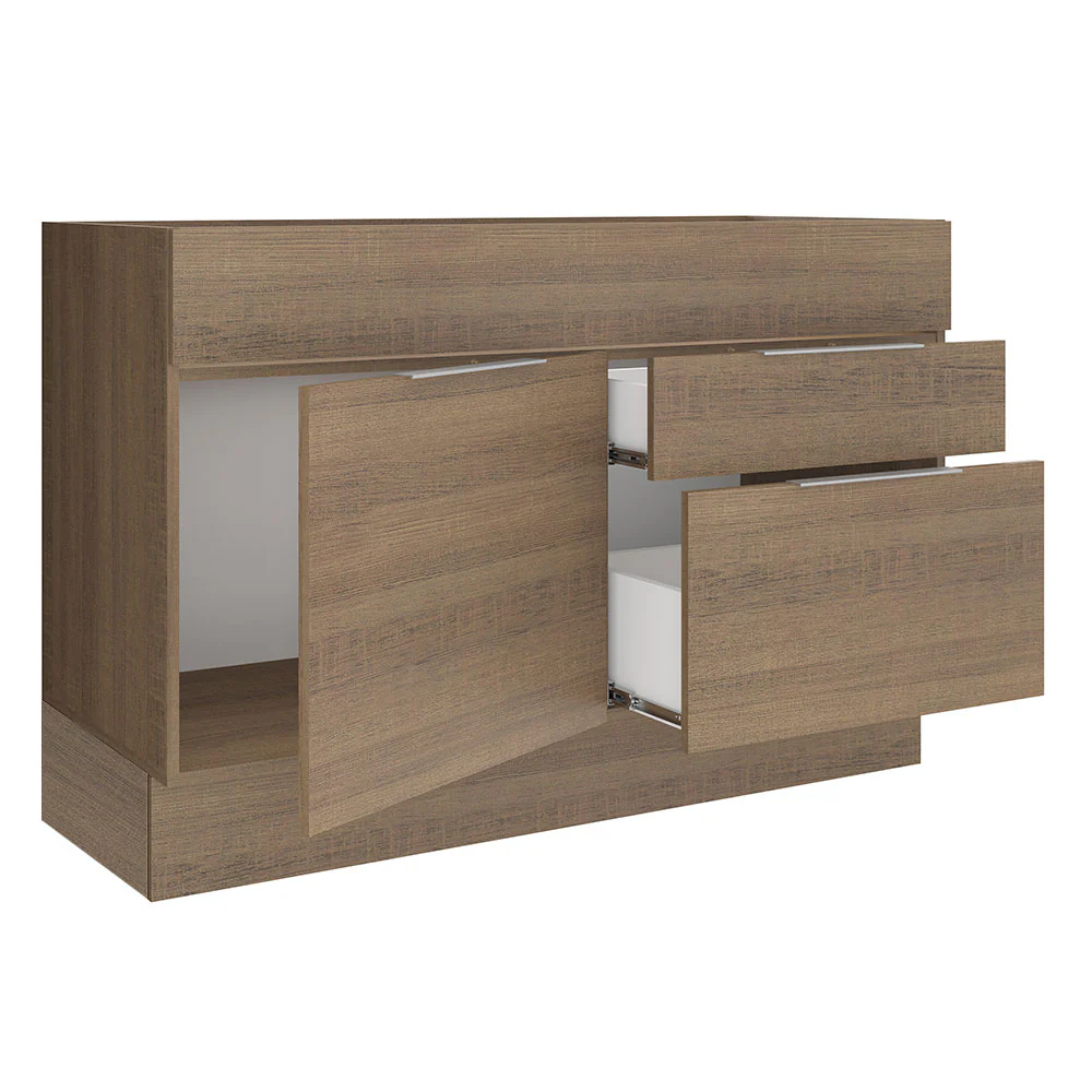 Balcão Gabinete de Pia Madesa Stella 1 Porta e 2 Gavetas (Sem Tampo e Pia) Rustic - Image 4