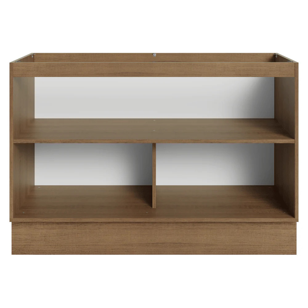 Balcão Gabinete de Pia 120 cm (Sem Tampo) Rustic/Crema Vik Madesa - Image 12